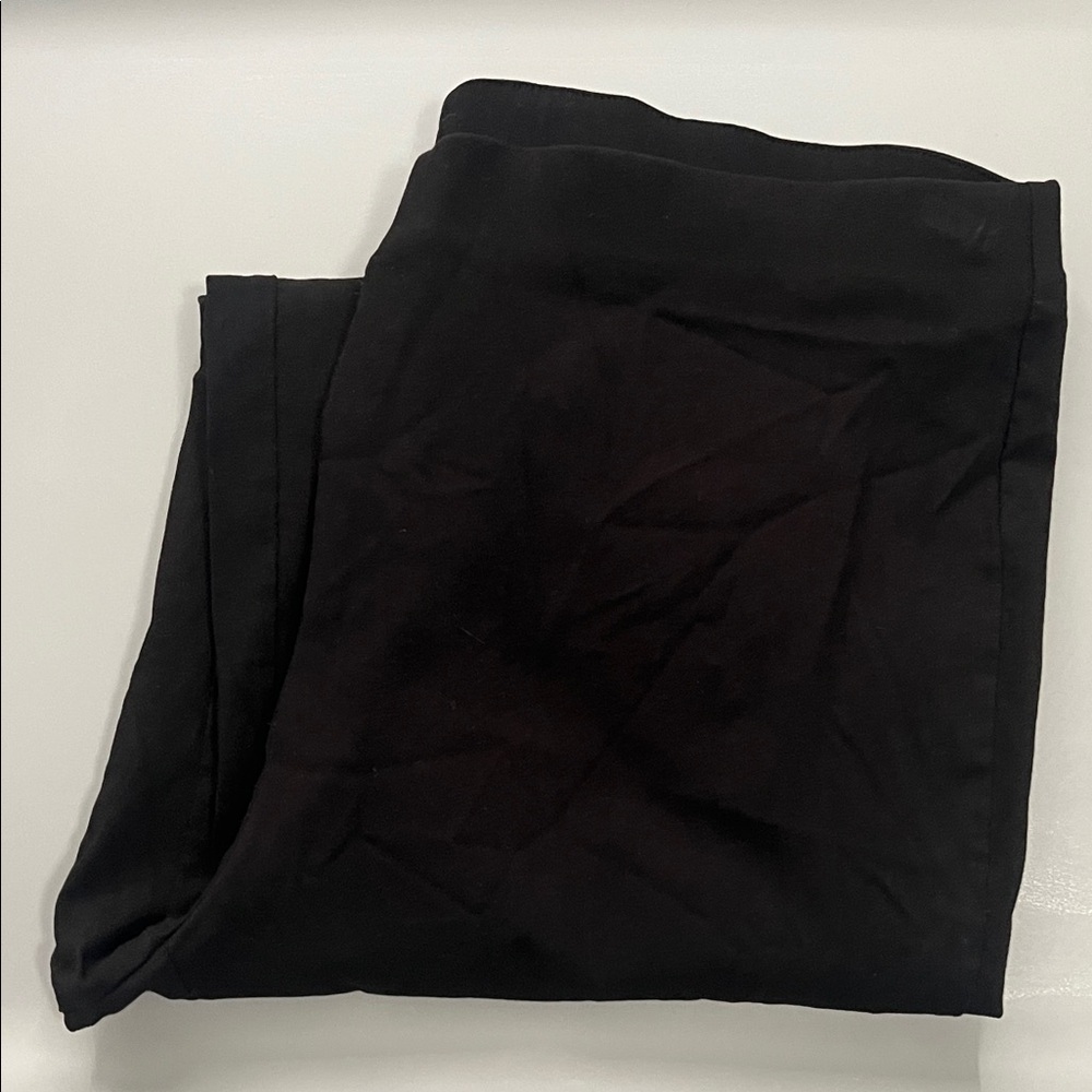 Michael Kors Flat Front Pull On Pant Black Size Large
